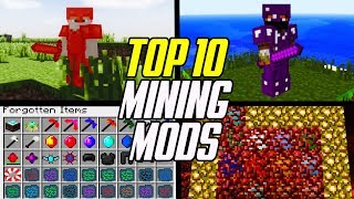 Top 10 Best Minecraft Mining Mods Ore amp Gemstone Mods [upl. by Annorah]