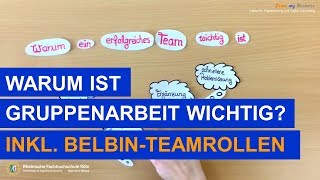 Warum ist Gruppenarbeit wichtig inkl Teamrollen nach Belbin [upl. by Gnahk725]