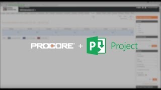 Microsoft Project Integration with Procore [upl. by Javed]