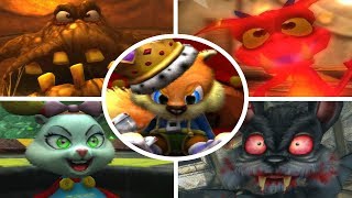 Conker Live amp Reloaded  All Bosses  Cutscenes [upl. by Aceber]