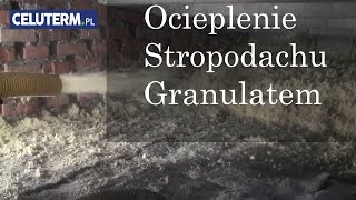 Ocieplenie poddasza granulatem  ekofiber [upl. by Kean723]