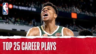 Giannis Antetokounmpos Top 25 Career Plays [upl. by Wallach]