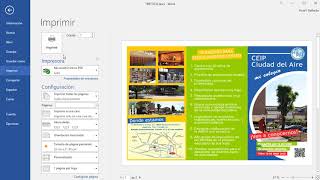 CÓMO IMPRIMIR UN TRÍPTICO EN WORD [upl. by Sirromad]