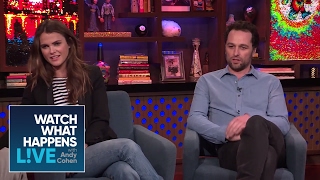 Matthew Rhys Drunkenly Asked For Keri Russell’s Number  WWHL [upl. by Ahseinod847]