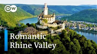 Castles Along the Rhine River From Bingen to Koblenz  Germanys Upper Middle Rhine Valley by Drone [upl. by Yendys]