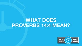 What Does Proverbs 144 Mean [upl. by Ahset]