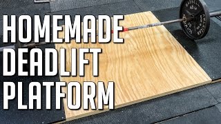 How to Make a Portable Deadlift Platform DIY Weightlifting Platform [upl. by Jeniffer]