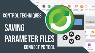 Saving Parameter Files  CONTROL TECHNIQUES  NIDEC [upl. by Matthieu]