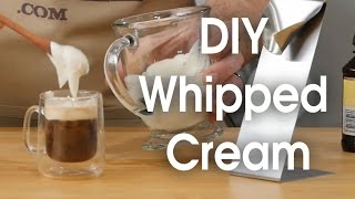 DIY whipped cream in 60 seconds [upl. by Hairahcaz887]