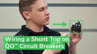 Wiring a Shunt Trip on QO™ Circuit Breakers  Schneider Electric Support [upl. by Mara]