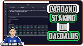 How To Stake ADA Cardano on The Daedalus Wallet  Step by Step [upl. by Buchanan]