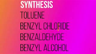 SYNTHESIS OF TOLUENE  BENZYL ALCOHOL  BENZYL CHLORIDE  BENZALDEHYDE [upl. by Iblok]