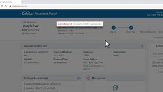 DaVita Placement Portal Referral Management [upl. by Anitnahs572]