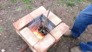 Melting Aluminum In A Homemade DIY Furnace Foundry [upl. by Edholm]