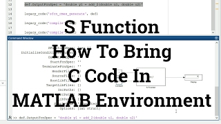 Simulink Tutorial  18  How To Bring C Code In MATLAB Environment  S Function [upl. by Blanch]