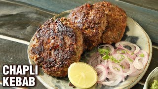 Chapli Kebab Recipe  How To Make Mutton Kabab  Pakistani Mutton Chapli Kabab  Street Food  Smita [upl. by Emiline657]