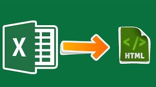 How to convert an Excel 2016 file to HTML table [upl. by Atrim921]