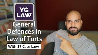 Detailed Explanation with case laws  General Defenses in Law of Torts [upl. by Cogn]