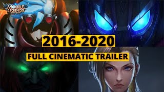 MOBILE LEGENDS ALL CINEMATIC TRAILERS  2016  2020  MOBILE LEGENDS BANG BANG [upl. by Shauna]