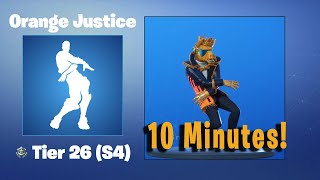 Orange Justice  10 Minutes  Fortnite Emote [upl. by Ellenahc]