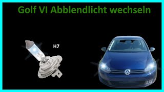 Golf VI Abblendlicht wechseln bei Halogenscheinwerfern [upl. by Skyla420]