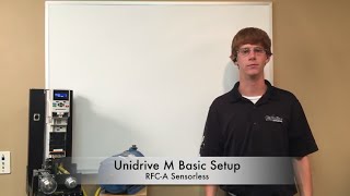 Control Techniques  Unidrive M RFCA Sensorless Keypad Setup [upl. by Nauqram24]