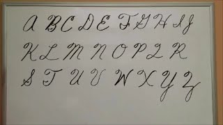 How to Write Cursive Capital Letters  Uppercase Letters  American Handwriting [upl. by Keriann26]