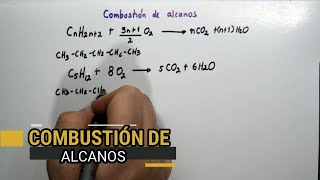 PROPIEDADES QUÍMICAS DE LOS ALCANOS COMBUSTIÓN [upl. by Acinehs406]