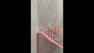 How to plaster relief using stencils [upl. by Kalvin665]