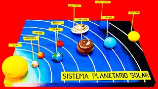 MAQUETA SISTEMA SOLAR fácil de hacer [upl. by Krutz]