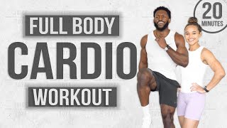 20 Minute Full Body Cardio Workout High Intensity With Modifications [upl. by Enirehtakyram]