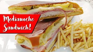 Medianoche Sandwich  Classic Cuban Midnight Media Noche Sandwich Recipe Miami Style [upl. by Altis968]