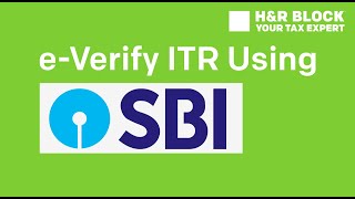 How to eVerify ITR using SBI Net Banking [upl. by Alleuol863]