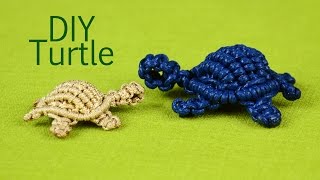 How to Macramé Turtle Tortoise Tortue Tortuga Tartaruga [upl. by Ecienaj]