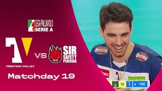 Trentino vs Perugia  Highlights  SuperLega  Matchday 19 [upl. by Tudela]