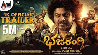 Bhajarangi 2  Kannada Official 4K Trailer  DrShivarajkumar  AHarsha  Arjun JanyaJayanna Films [upl. by Rebmyt325]