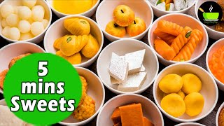 5 Minute Sweets Recipes  5 Minute Quick amp Easy Sweet Recipes [upl. by Flemings]