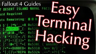 Fallout 4 How to Hack Terminals  This Trick Makes It Easier [upl. by Farica61]