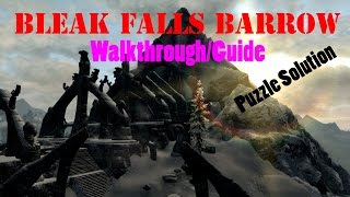 Skyrim Bleak Falls Barrow WalkthroughTutorial [upl. by Shellie]