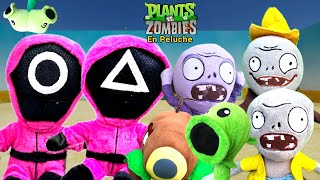 Plantas vs Zombies en Peluche ¡El Juego del Calamar [upl. by Tychon920]