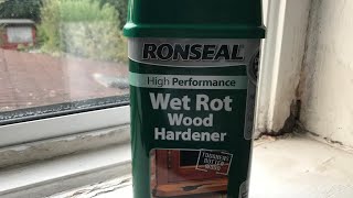 Repairing Wood Rot DIY Review Ronseal Wood Hardener [upl. by Euqinot]