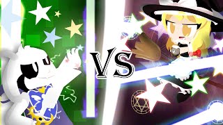 Asriel Dreemurr vs Marisa Kirisame  UNDERTALE vs Touhou Animation [upl. by Stalder]