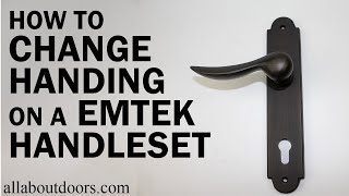 Emtek Handle Sets  Changing Handing [upl. by Cynara]