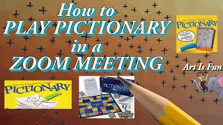 Playing Pictionary with a Zoom Meeting  Fun for Families [upl. by Sweatt]