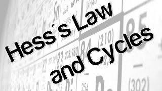 Hesss Law and Cycles [upl. by Ellatsyrc]