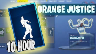 「10 Hour」 Orange Justice Fortnite Emote [upl. by Brennen]