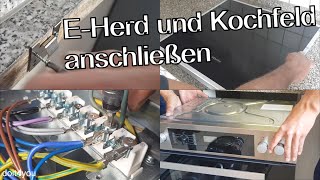 EHerd und Kochfeld anschließen und einbauen  DIY  How To  TUTORIAL [upl. by Kantor]