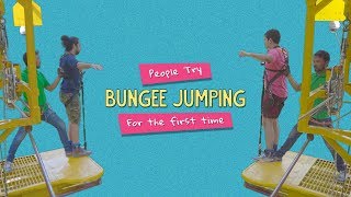 People Try Bungee Jumping For The First Time  Ft Kanishk amp Kaustubh  Ok Tested [upl. by Auqenet]