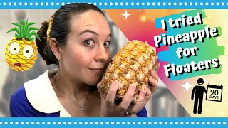 DOES PINEAPPLE REDUCE EYE FLOATERS  90 day update Does bromelain actually help with floaters [upl. by Adnahsat]