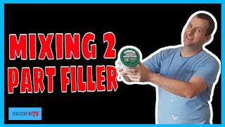 How to mix 2 part filler Ronseal wood filler [upl. by Morena98]